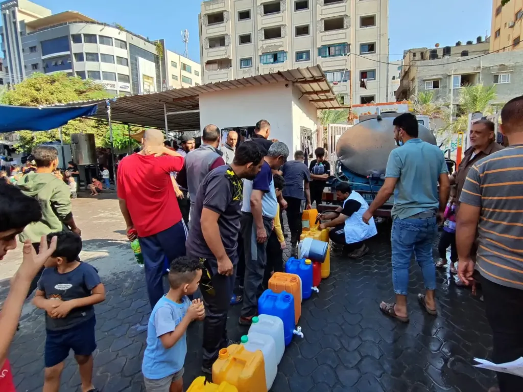 water for gaza